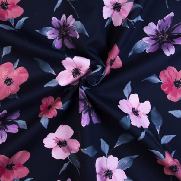 Algodão Viscose Flores 1
